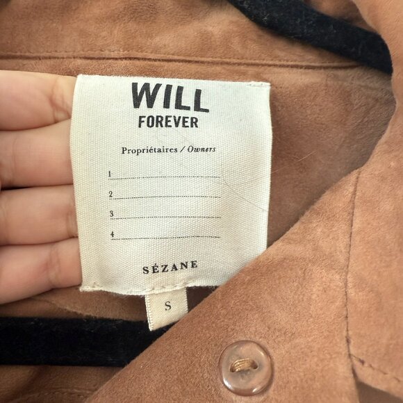 Sezane Will Suede Jacket - Camel Size S - Picture 3 of 6